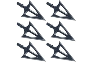 JIANZD Archery Broadheads 100/125 Grain Fixed Blades Screw-in Arrowheads for Crossbow Recurve Bow and Compound Bow