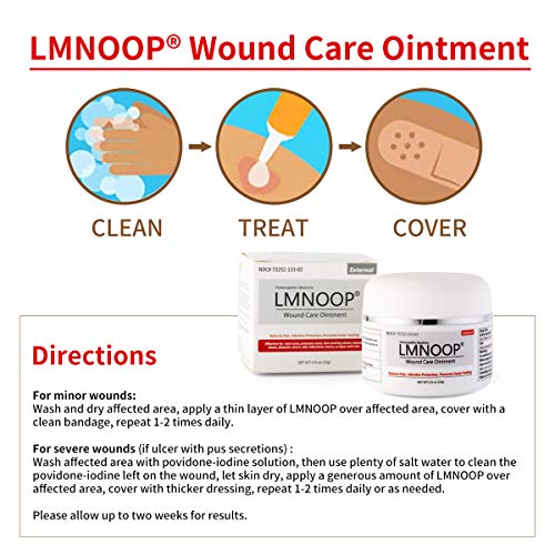 LMNOOP® Wound Care Bed Sore Cream, Organic Bedsore Ointment, Bed Sores Treatment, Faster Wound