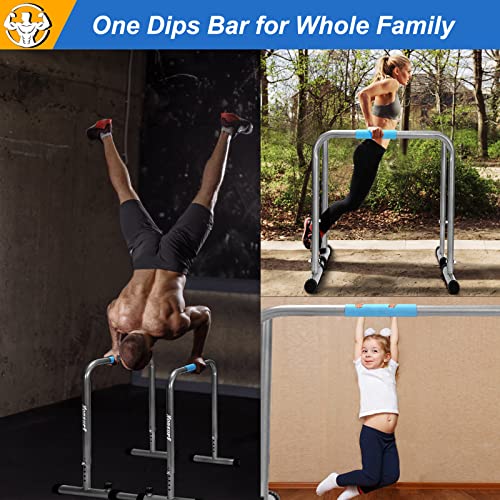 KOMSURF Dip Bar Training Station Dip Station Upgraded Heavy Duty Dip