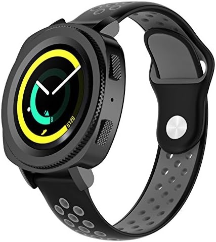 Antemart Gear S3 Frontier Band, 22mm Soft Silicone Quick Release Bands Strap for Samsung Gear S3 Frontier/S3 Classic/Huawei Watch 2 Classic/Moto 360 2nd Gen 46mm/AMAZFIT Smart Watch/Pebble Time Steel