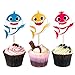 Bolove Shark Birthday Cake Topper, Shark Theme Party Kids Birthday Party Supplies Decorations