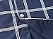 Emiqude Mens Casual Slim Fit Long Sleeve Pocket Constrast Plaid Dress Shirt Large Navy