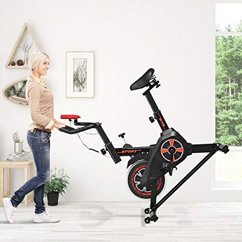 gymax indoor cycling bike reviews