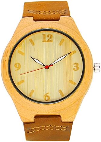 iBigboy Men's Watch Time Watch 12 Hours Wood Wooden Watches QUARTZ Wood Watch IB-1600Bd