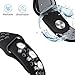 hooroor for Fitbit Versa Silicone Sport Bands for Women Men Small Large, Soft Silicone Replacement Strap Wristband for Fitbit Versa More Color Choice (#02-Black/Gray, Small)