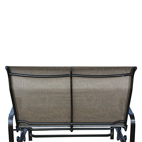 PatioPost Outdoor Swing Glider Bench Aluminum Chair for 2 Person Garden Rocking Loveseat - JA - Thumbnail 4