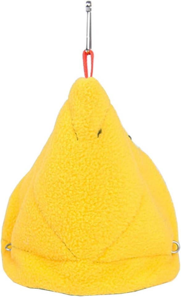 Winter Warm Bird Hammock Tent Parrots Hanging Nest Shed Hut，Small Birds Soft Plush Sleeping Bed Hideaway Cave for Parakeets Cockatiels Conures Lovebirds Finch，Cute Birdcage Perch Stand Swing Toy : Pet Supplies
