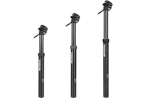 MEROCA Upgraded Speed Up 27.2mm/30.9mm/31.6mm Cable-Less Hydraulic Dropper Seatpost, 100mm/125/150mm Travel Dropper Post for 