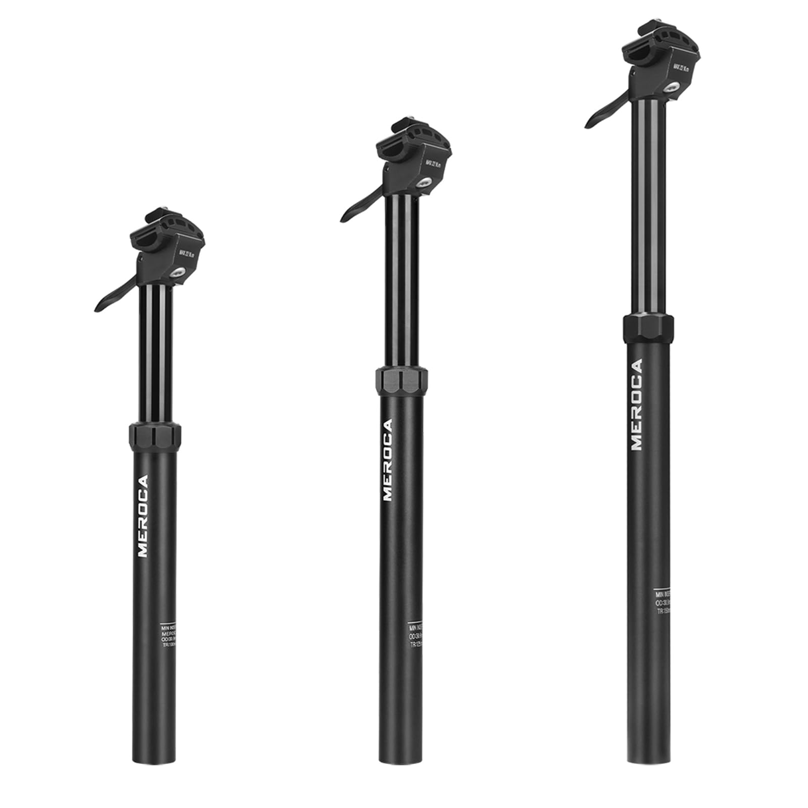 Photo 1 of **POSSIBLY FOR PARTS / ISSUES FUNCTIONING*** MEROCA Upgraded Speed Up 27.2mm/30.9mm/31.6mm Cable-Less Hydraulic Dropper Seatpost, 100mm/125/150mm Travel Dropper Post for MTB/E-Bike/Road Bike
