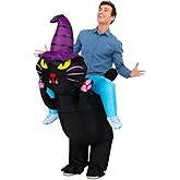 Riidmaax Inflatable Costume Adult, Blow Up Cat Witch Costume Women Men, Scary Party Halloween Costumes