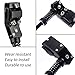 KSEV Bicycle Kickstand - Black Adjustable Ultra Strong Durable Aluminum Alloy Side Anti-Slip Kick Stand Fits 18