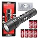 SureFire 6PX Pro 600 Lumen Tactical EDC Flashlight Bundle with 4x Extra CR123A Batteries and Lightjunction Battery Case