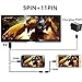 Kingm mhl to hdmi Adapter for Android Devices Micro USB to HDMI Adapter Converter Cable 1080P HDTV for Samsung Galaxy S2 S3 S4 Note 2 3 4 Galaxy Tab 3 8.0, Tab 3 10.1 Android Devices (5Pin + 11Pin)