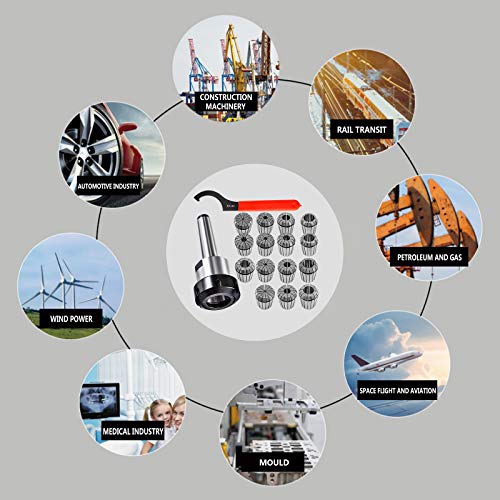 VEVOR Collet Set MT3 Collet Chuck, MT3 ER40 Collet Chuck, 1 MT3ER40