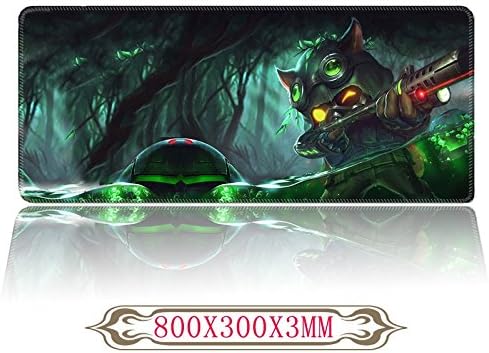GALIGEIGEI League of Legends LOL Teemo Soft Smooth Gaming Mouse Pad Mouse Mat(31.5 "x 11.8"x0.12"),For League of Legend (Ghost hunter)