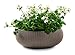 Keter Resin Knit Look 6 Gallon Soil Capacity Flower Pot with Drainage Plug for Outdoor and Indoor Plants, Taupe