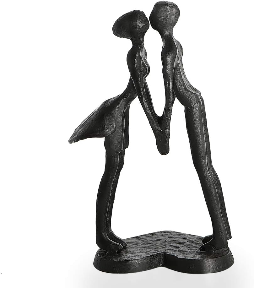 Aoneky Affectionate Couple Art Iron Sculpture - Image 4