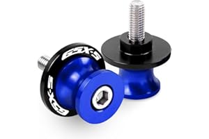 GZYWMJZ Pack of 2 Motorcycle Swing Arm Spools For Suzuki GSX-S GSXS 750 1000 GSX-S1000/F KATANA GSX-8S 2023 2024 GSX-S1000 GT Accessories, M8 Swingarm Slider Stand Paddock Screw (Blue)