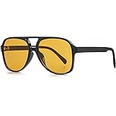 NIDOVIX Polarized Classic Vintage Aviator Sunglasses for Men Women Large Frame Retro 70s Sunglasses