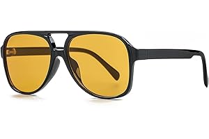 NIDOVIX Polarized Classic Vintage Aviator Sunglasses for Men Women Large Frame Retro 70s Sunglasses