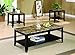 Coaster 3pc Coffee Table & End Table Set Faux Marble Top Espresso Finish