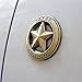 Dsycar 3D Metal Chrome TEXAS EDITION Star Emblem Diameter 3