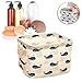 Foldable Mini Square Storage, Htgtai Natural Linen & Cotton Fabric Bins Baskets Organizers for Shelves & Desks#3