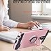 Stylo 3 / Stylus 3 / Stylo 3 Plus Case with HD Screen Protector,Ymhxcy 360 Degree Rotating Ring & Bracket Rubber Dual Layer Shock Bumper Resistant Back Cover for LS777-ZH Rose Gold