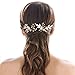 Yean Gold Wedding Hair Pin Vintage Leaf and Flower Bridal Hair Clips Pins for Brides and Bridesmaids (Set of 2)