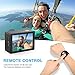 Crosstour 4K 16MP Action Camera Underwater Cam WiFi Remote Control Waterproof with External Microphone EIS Anti-Shaking Time-Lapse and 2 Rechargeable Batteries and Accessories Sets Sports Camera