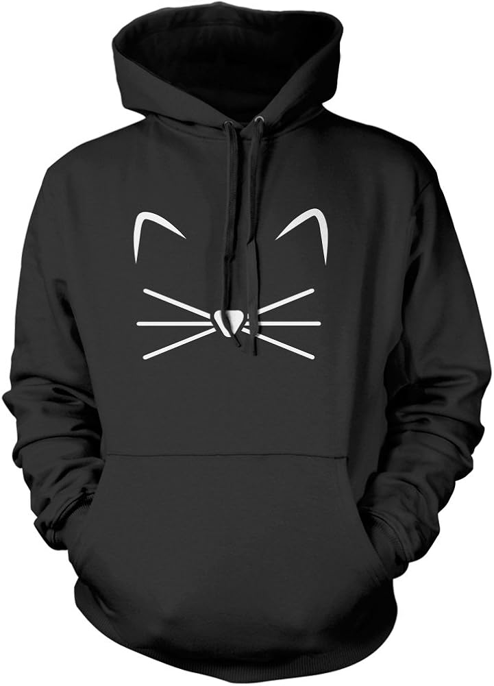 Cat Face Cat Kitten Cute Unisex Hoodie Amazon.co.uk Clothing