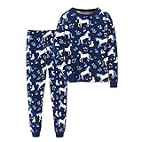 SHANGPIN Boys Thermal Underwear Set Boys Pajamas Cute Long Base Layer for Toddler Kid