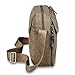 Harwish Men's Multifunctional Canvas Messenger Handbag Outdoor Sports Over Shoulder Crossbody Side Bag (Coffee)