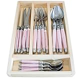Jean Dubost JD07-13152.Pink 24 Piece Flatware Set