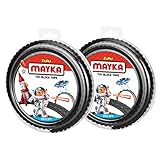 Mayka Toy Block Tape - 2 Stud - Black - 6 Feet - 2 Pack (Compatible with Lego)
