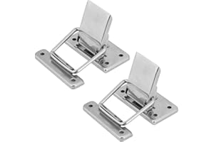 YOSOO Hasp Latch Lock 2pcs Stainless Steel Hardware Cabinet Case Spring Loaded Latch Catch Toggle Hasp for All Kinds of Boxes Barrels Cabinets Mechanical Equipment Hardware Cabinet Case Hasp Latch Lock