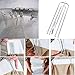 Cosmos 20 Pcs Curtain Pleat Hooks 4 Prong Drapery Hanging Hooks Pleat Curtain Hooks for Home Hotel Bedroom Curtain