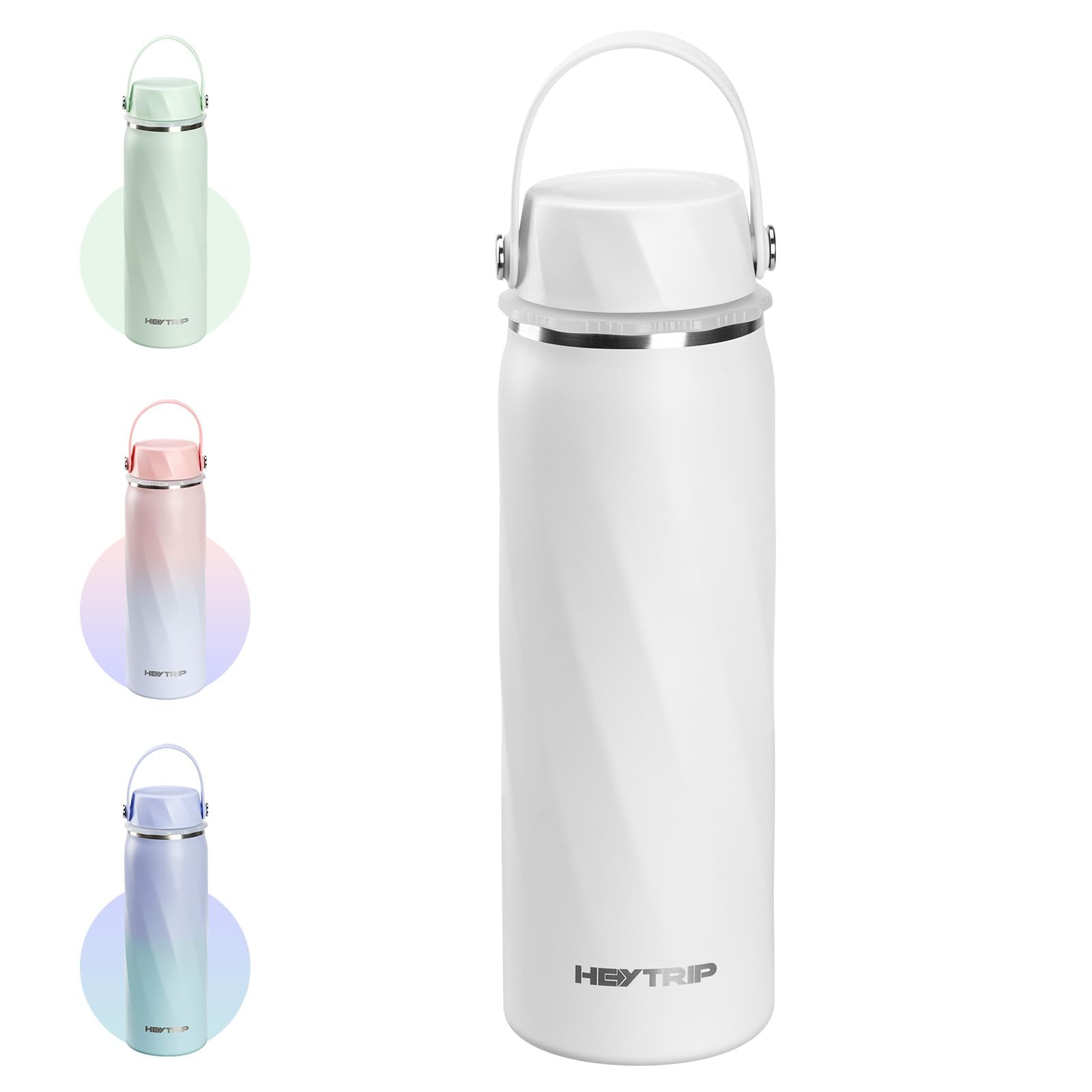 Photo 1 of HEYTRIP Vacuum Insulated Breastmilk Cooler Bottle, 20oz Stainless Steel Portable Breastmilk Chiller, Reusable Storage Container Keeps Milk Fresh for 36+ Hours, TSA Approved, Snow White