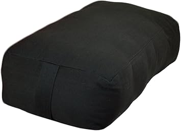 YogaAccessories Small Rectangular Cotton Yoga Bolster