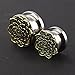 6 pairs Woman Surgical Stee Dangle Gauges Ear Tunnels 00g Kit Piercing Earrings Plugs Stretcher 2G-00G Eyelet Double Flare (10mm=00g)