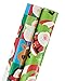 American Greetings Christmas Wrapping Paper, Juvenile Santa & Friends Blocks, Santa, 2-Roll
