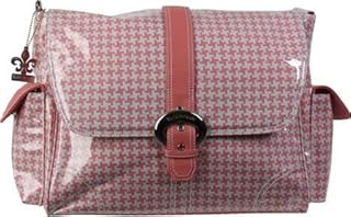UPC 088161564289 product image for Kalencom Messenger Buckle Diaper Bag, Houndstooth/Pink (B00I8W7G0O) | upcitemdb.com