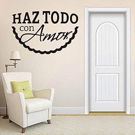 Cotizaciones En Espanol Haz Todo Con Amor Extraible Vinilo