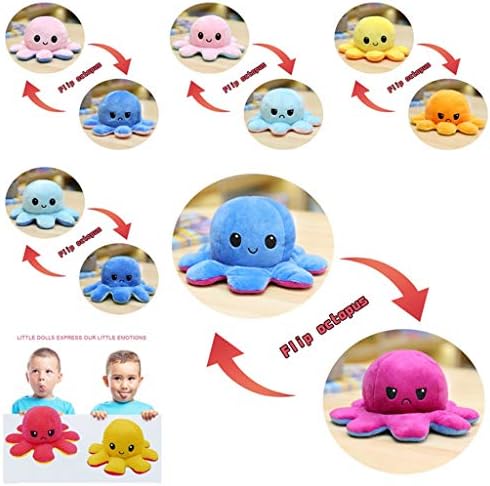 Cadeau Adulte Pour Enfants Pieuvre En Peluche Flip Emoticones Mignonnes Jouet En Peluche Pieuvre Double Face Flip Gros Peluche Poulpe 40cm Pieuvre Peluche Reversible Poupee De Poulpe Peluches Doudou Jeux Et Jouets Mkyra Org