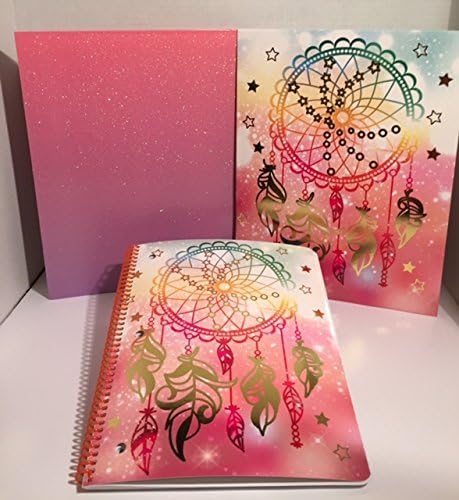 Dream Catcher Graphic Spiral and Folders School Supply Set