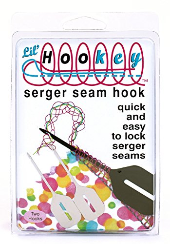 Hookey serger seam hook locks seam tails