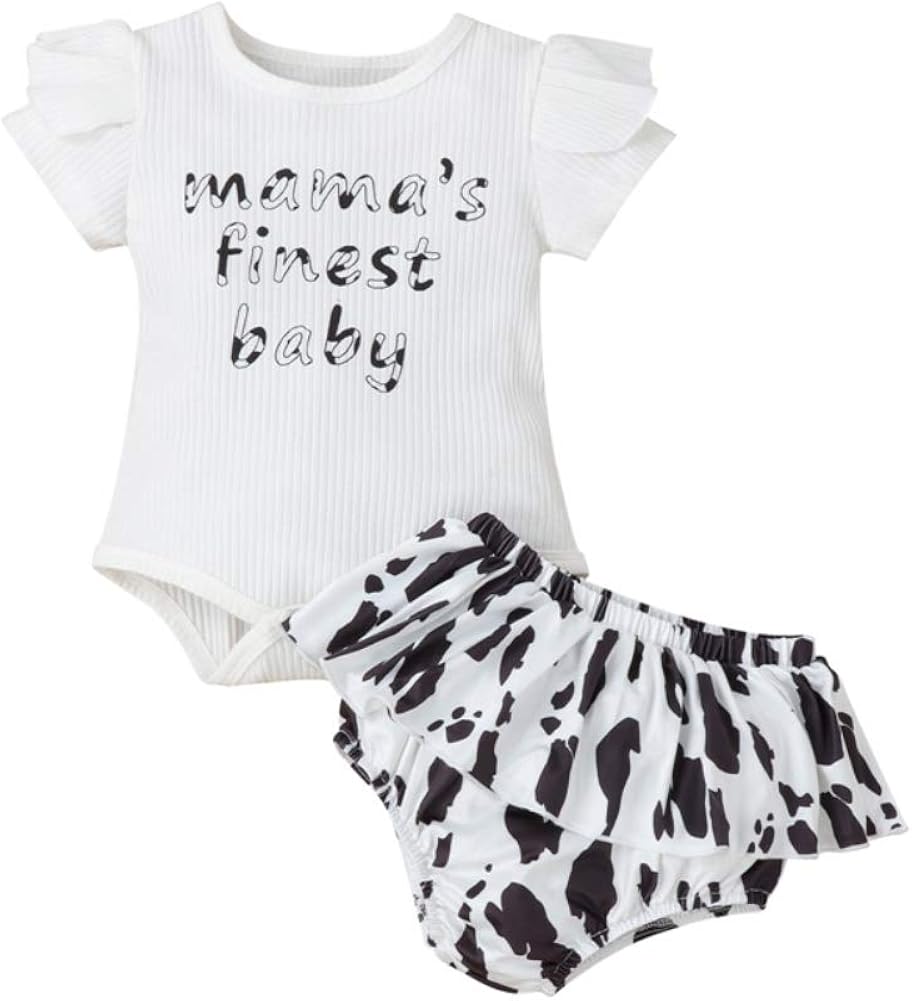 LovelyBaby Baby Girls' Short Sets Bodysuit Shorts Bloomer PP Pants