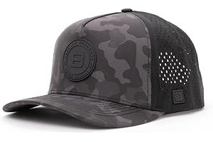 BRIMZ Outdoor Performance Hat - Water & Sweat Resistant Hats - Breathable & Moisture-Wicking Snapback