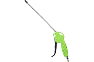 ASABOCAI Air Blow Gun with 10 Inch Long Angled Nozzle,High Pressure Dust Blower Gun for Cleaning Car Dust