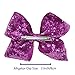 CÉLLOT Oversize Bows for Girls,Glitter Sparkle Flip Sequins 8 inch Big Hair Bows Alligator Clips for Baby Girls Toddlers Kids and Teens,Pack of 12